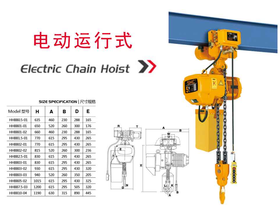 電動運(yùn)行式環(huán)鏈電動葫蘆